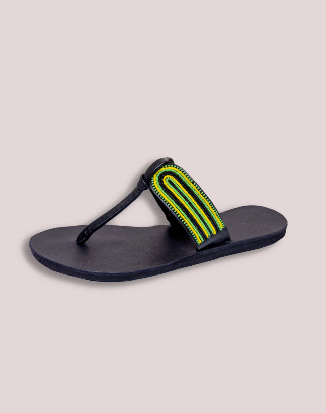 Feet hug leather glass bead Footwear - Image 5