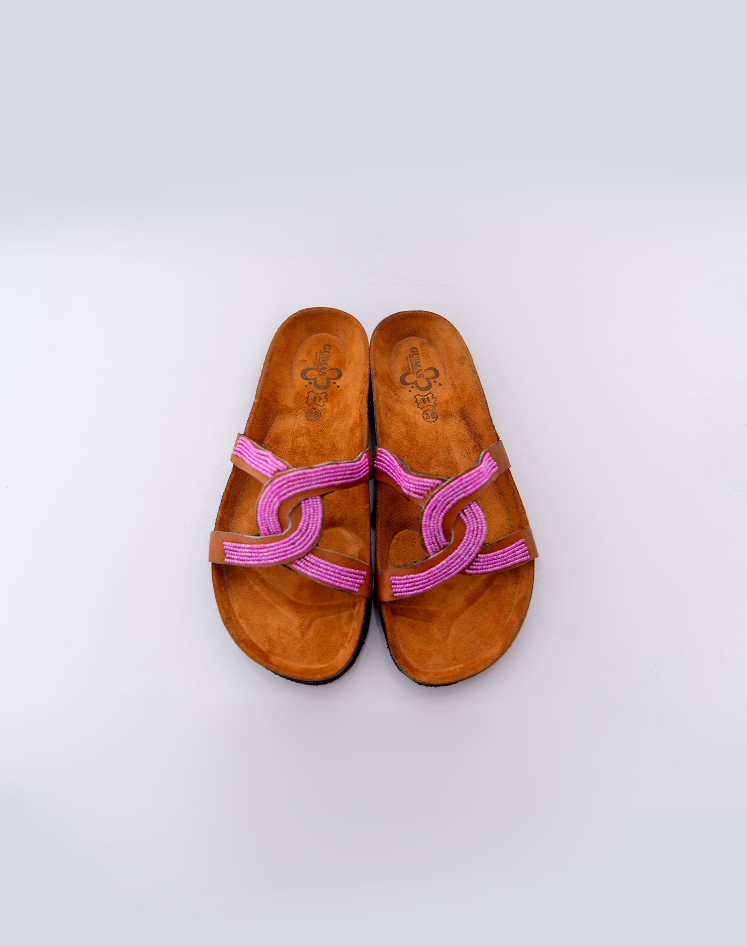 The Fuchsia Bloom Beaded Sandal