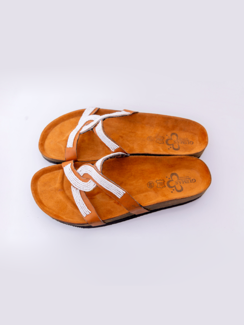 Hug Strap White Sandals
