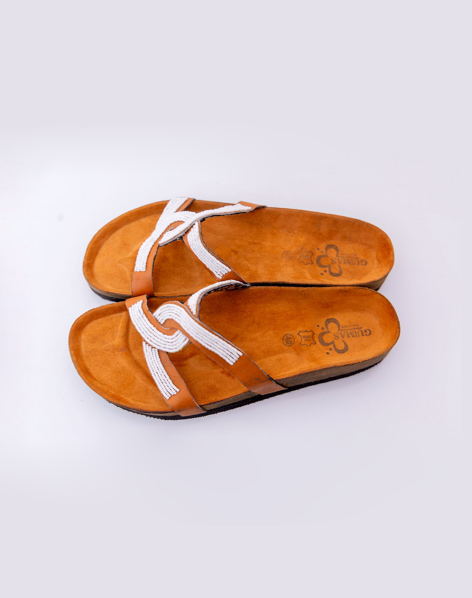 Hug Strap White Sandals
